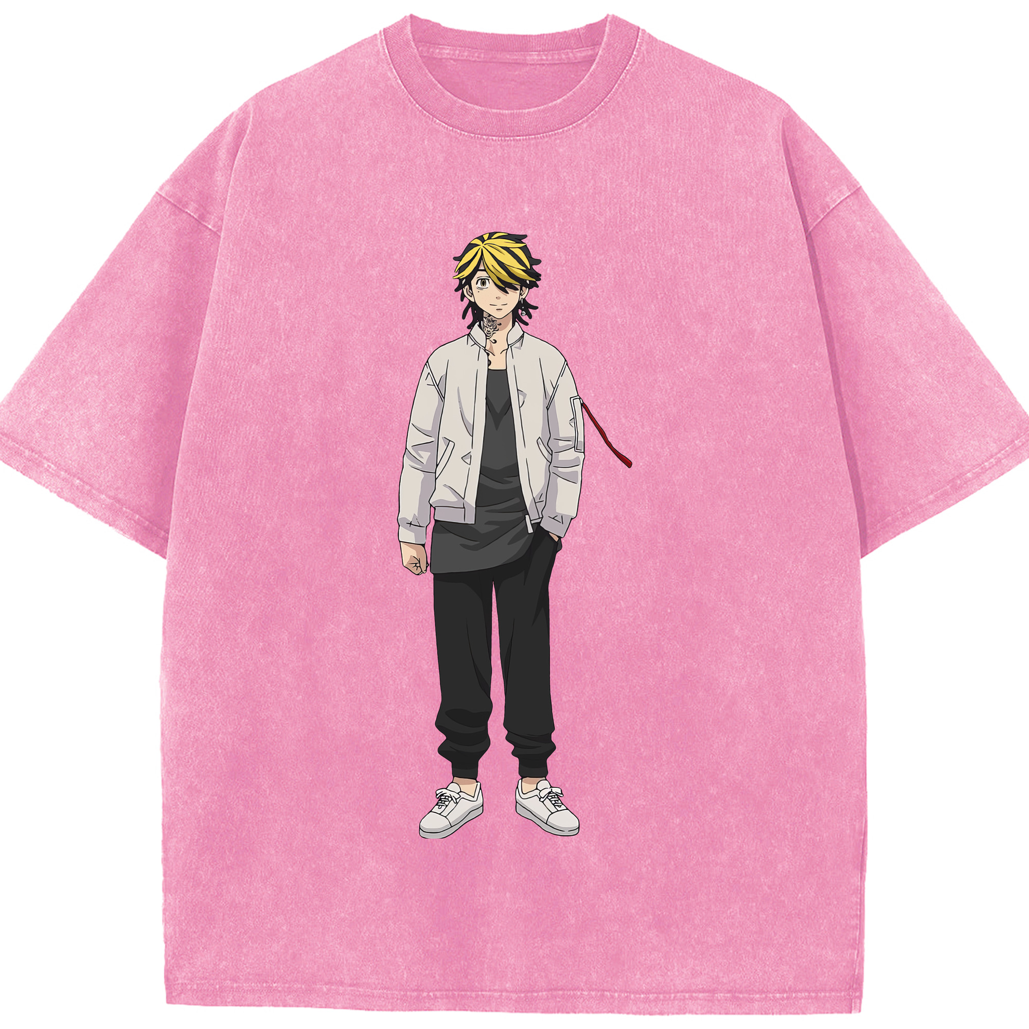 （画像用） 東京リベンジャーズ Tokyo Revengers 綿100% ヴィンテージ風 半袖Tシャツ（フロントプリント）